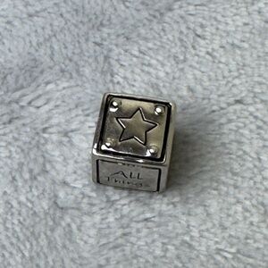 Danbury Mint Silver All Things Are Possible European Large Hole Bead